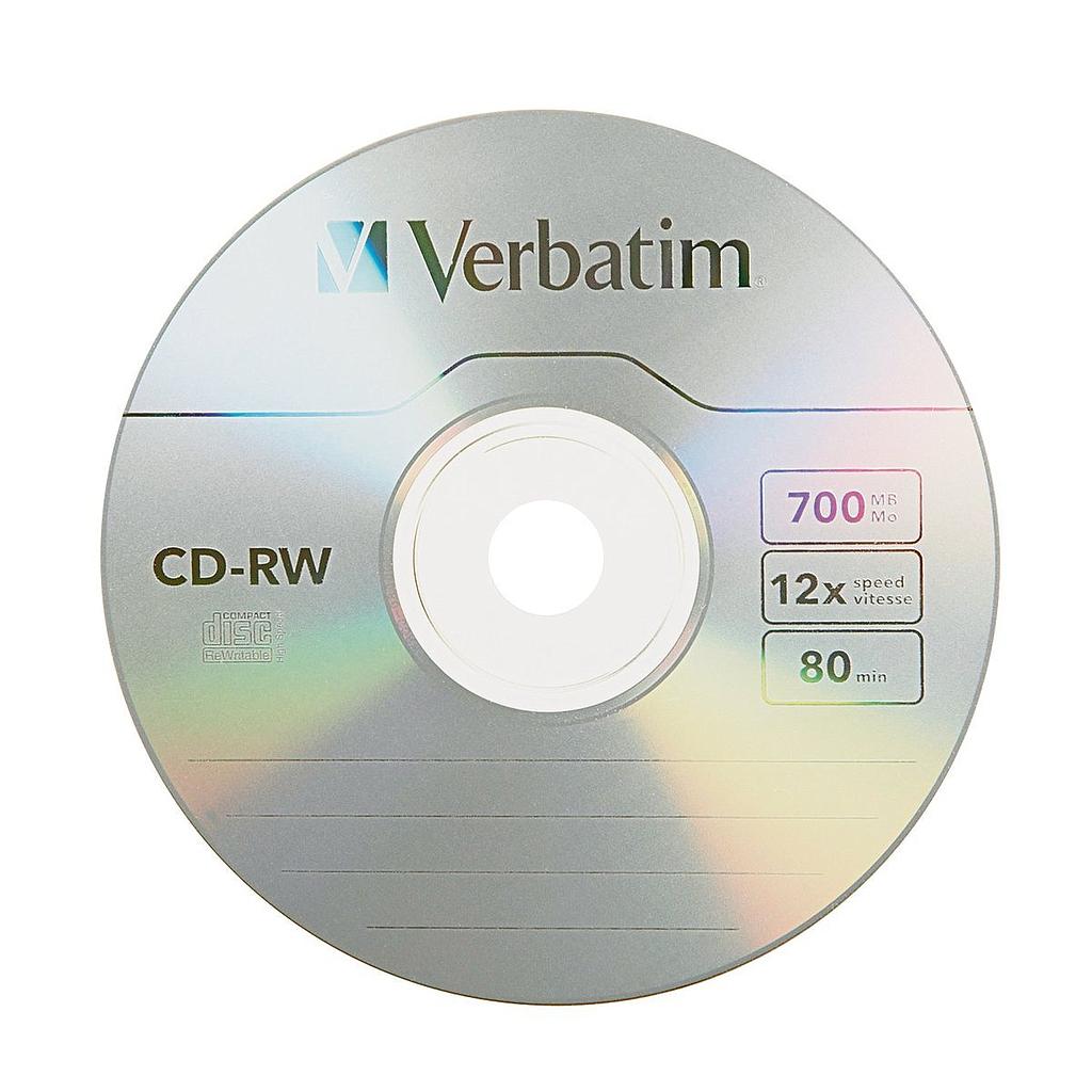 Диск CD-RW Verbatim 700Mb 12x, ціна за шт.